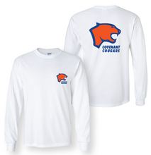 Load image into Gallery viewer, Big Heads Up LS Tee in White