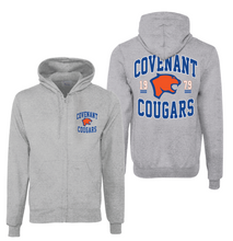 Load image into Gallery viewer, Only the Strong Full-Zip Hoodie in Grey Htr by Champion