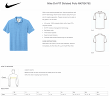 Load image into Gallery viewer, End Zone Striated DriFit Polo in Blue by Nike