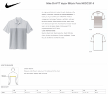 Load image into Gallery viewer, Strong Side Blocker DriFit Polo in Lt Grey by Nike