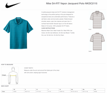 Load image into Gallery viewer, Uprights DriFit Jacquard Polo in Black by Nike