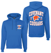 Load image into Gallery viewer, Only the Strong PO Hoodie in Blue by Champion