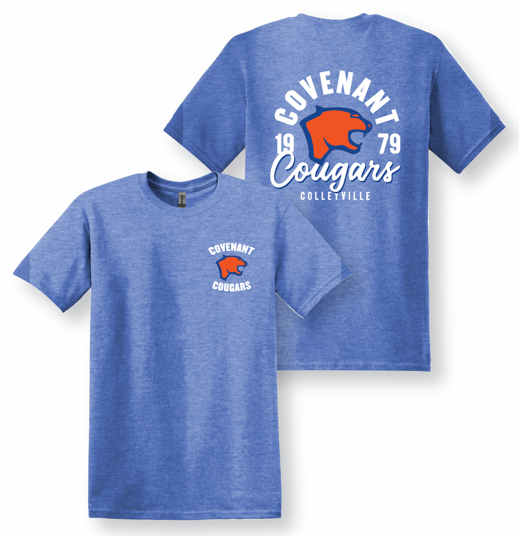 Rolling Deep SS Tee in Blue Htr