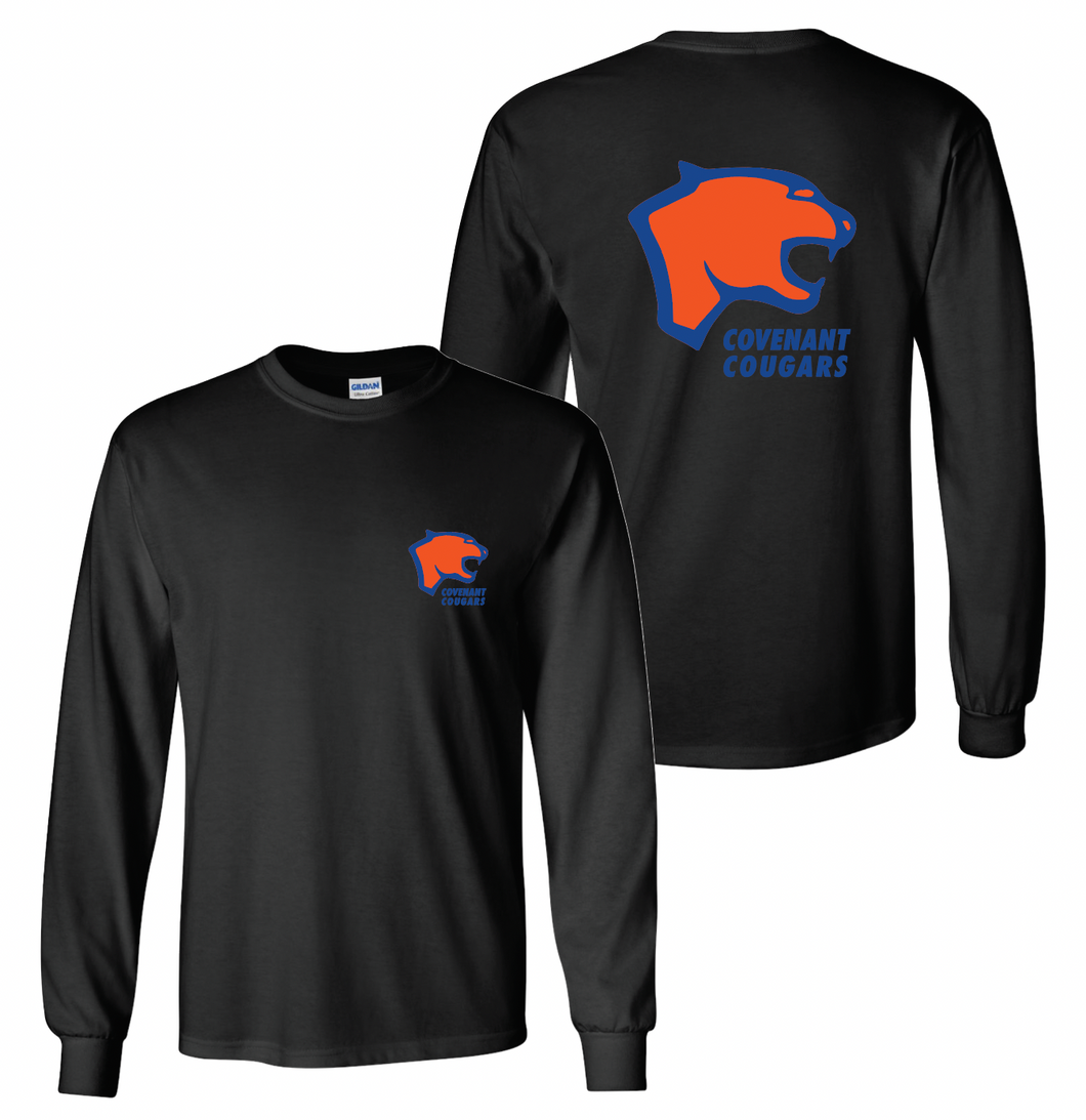 Big Heads Up LS Tee in Black