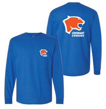 Load image into Gallery viewer, Big Heads Up LS Tee in Blue
