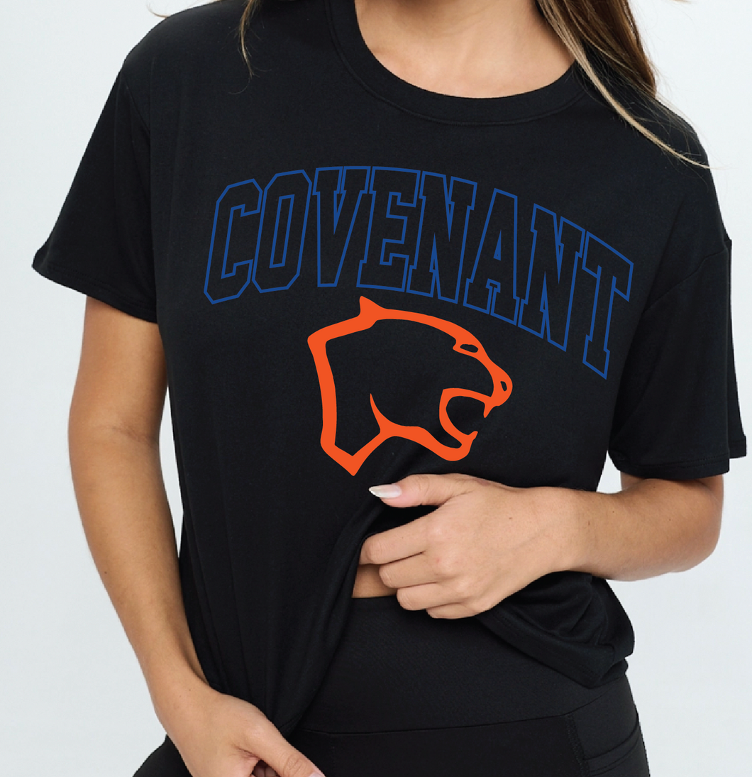 Strong Side SS Boxy Tee in Black