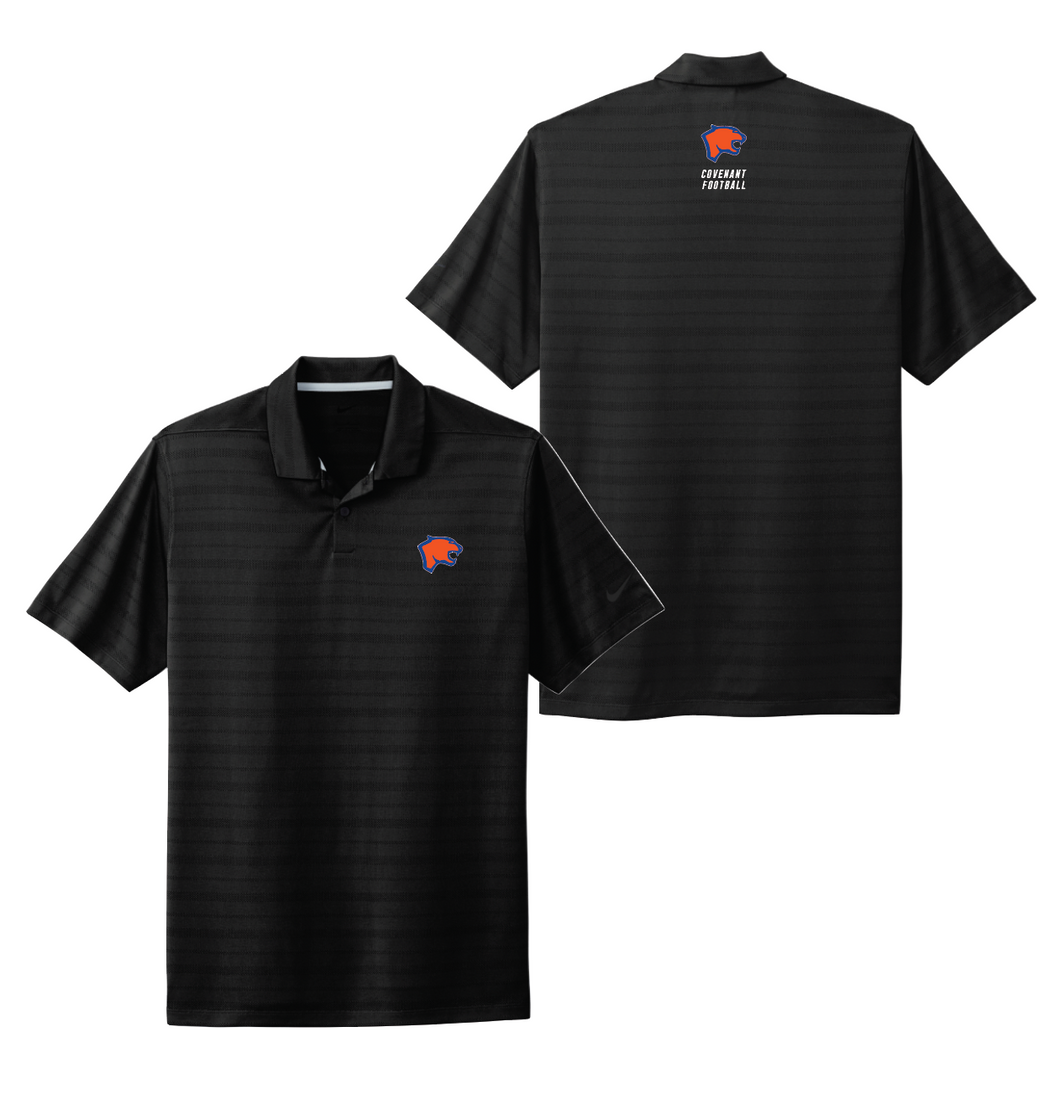 Uprights DriFit Jacquard Polo in Black by Nike