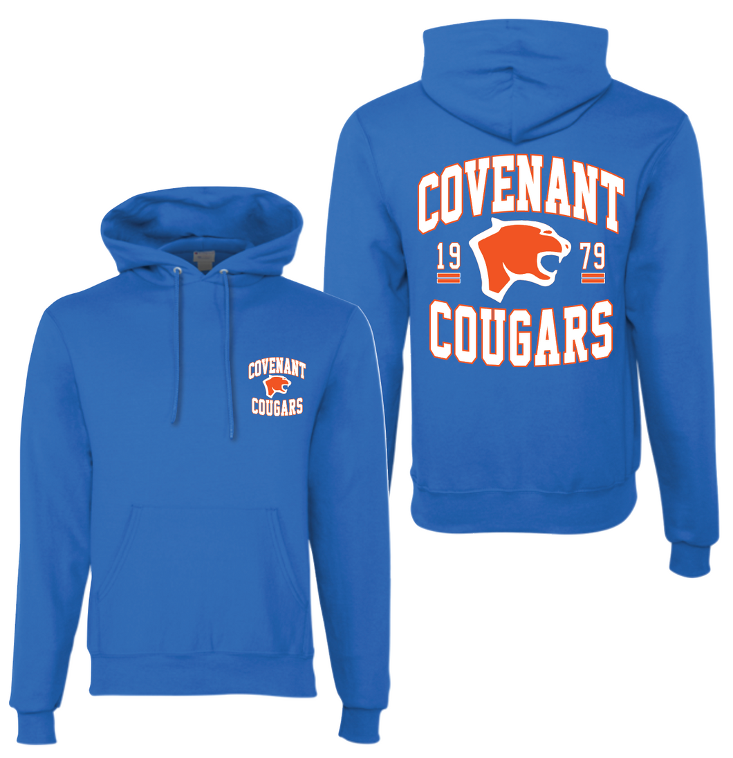 Only the Strong PO Hoodie in Blue by Champion
